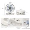 Three-Speed Adjustable Fan Usb Charging Home Dormitory Large Wind Desktop Mini Portable Electric Fan Folding Convenient Storage