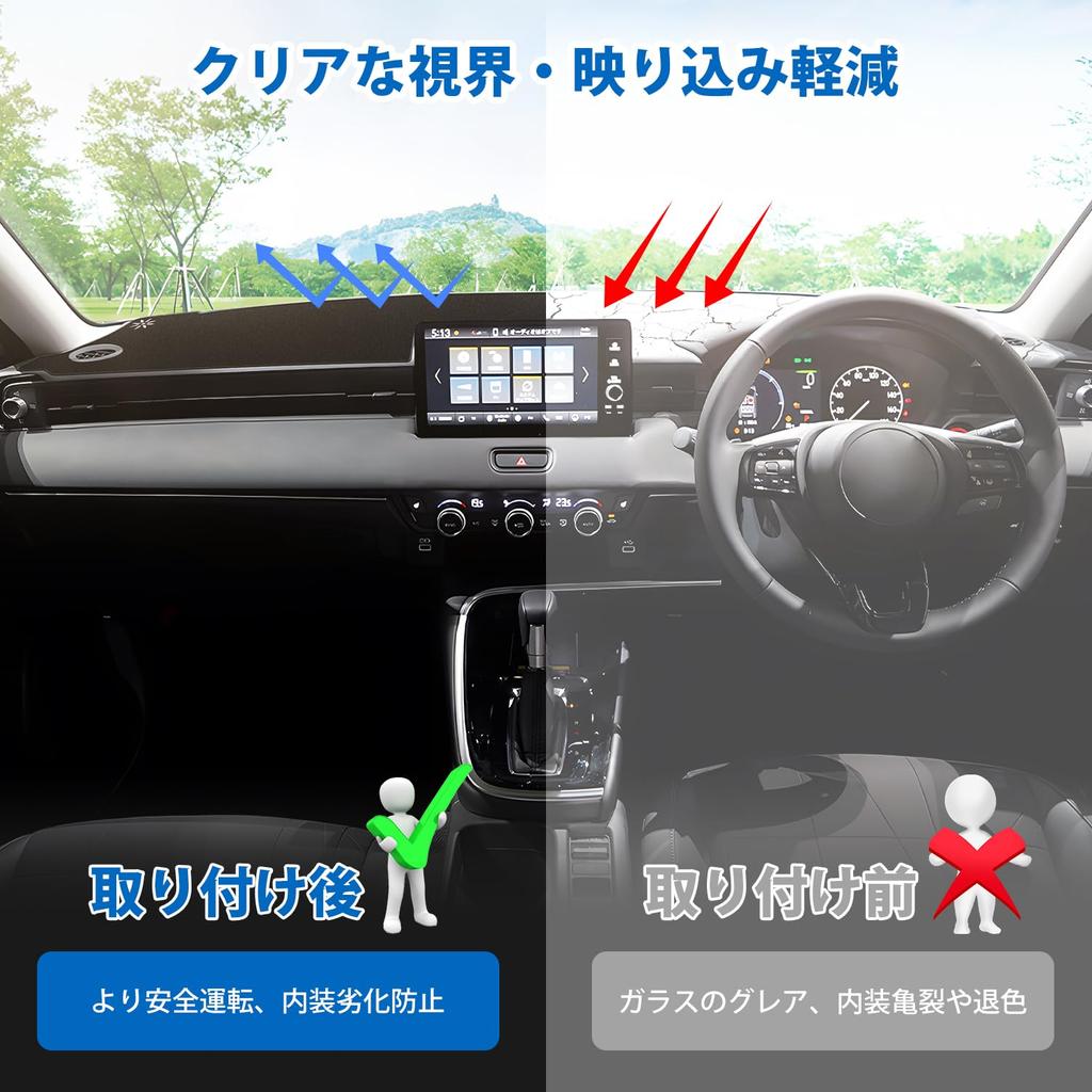 Virauto Honda New Vezel Dashboard Mat Designed specifically for vehicles equipped with display design for VEZEL RV series April 2021 Sun glare