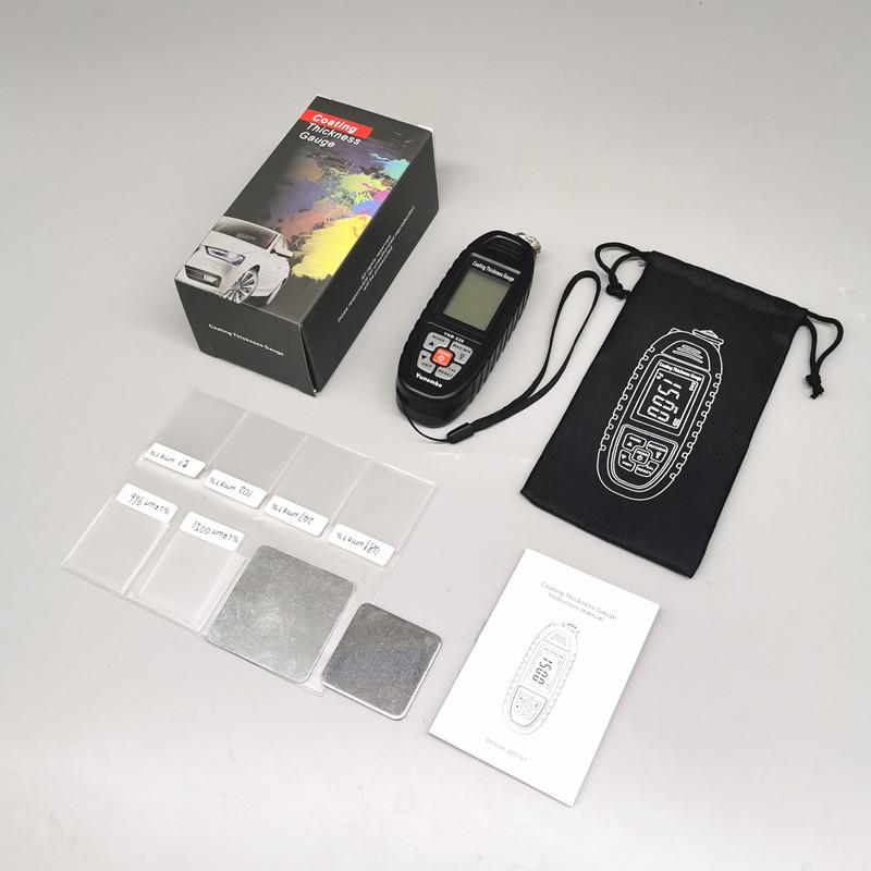 

Yunombo YNB-220 New Car Paint Thickness Gauge Film Coating Thickness Meter Thickness Tester with LED Flashlight and Zn Function