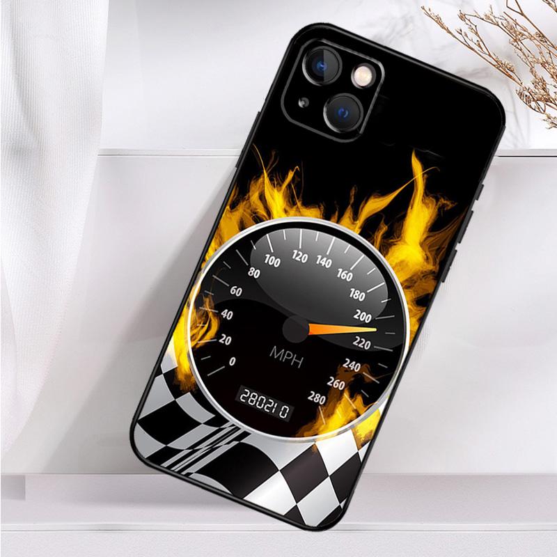 Car Dashboard Phone Case For iPhone 16 15 14 12 11 13 Pro Max 7 8 Plus X XR XS Max 13 12 Mini Cover