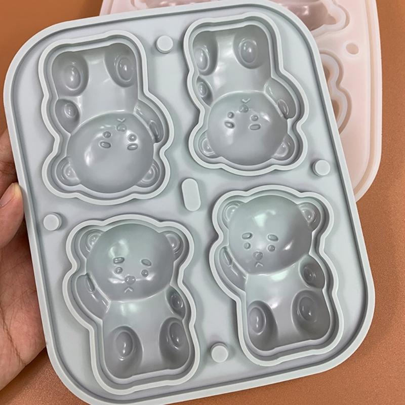 Silicone Bear Mold for Valentines Day Cake Chocolate Mousse Candy Baking Mould High Temperatures Resistant Dessert Molds