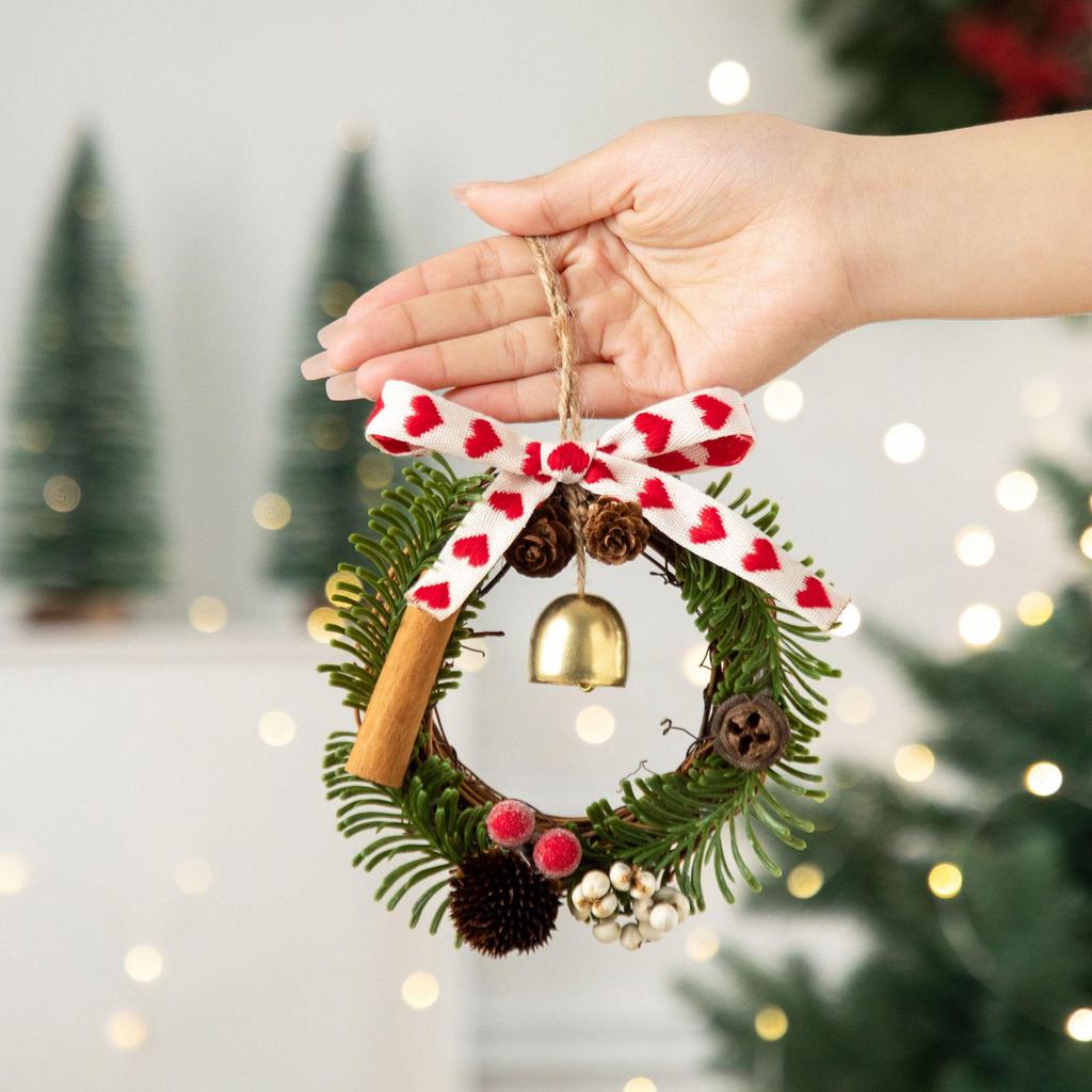 2026 Christmas Bell Wreath Ornaments - Festive Tree Decorations & Hanging Accessories