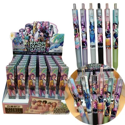 Anime KPop Dämonenjäger Gelstift, 0,5 mm Schwarzer Tintenstift, Schüler-Signierstift, Schreibwerkzeuge, Neutrale Cartoon-Druckstifte