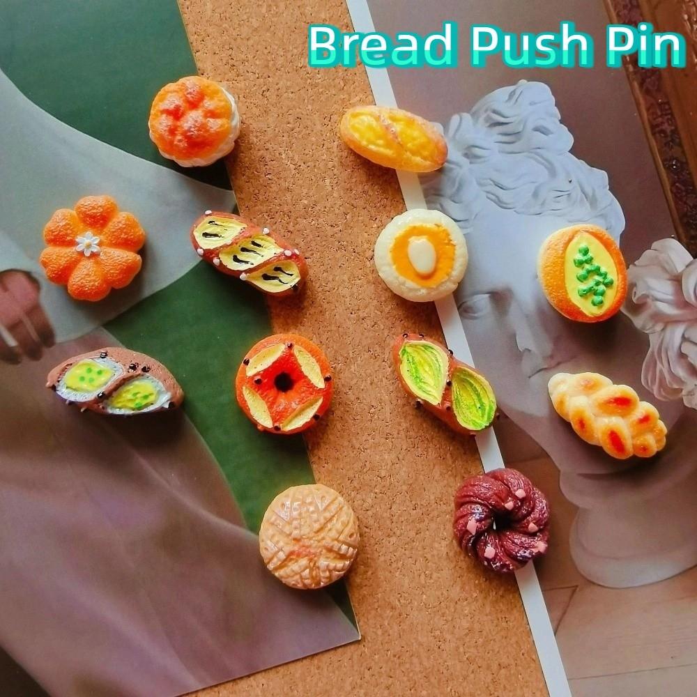 24PCS Simulation Felt Board Push Pin Cute Soft Wood Board Push Pin  Office