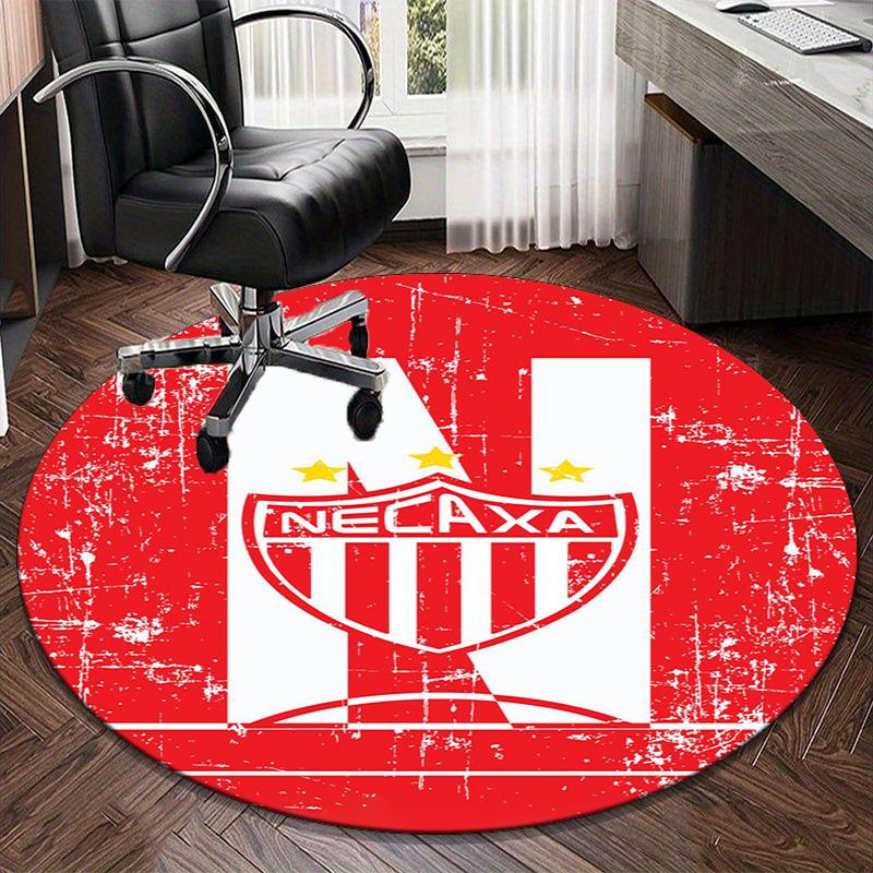 1PC Round Rug Soccer Player Printed Round Area Rug ,Rug For Home Office, Round Chair Rug, Decorative Carpet Fan Gifts Christmas Gift