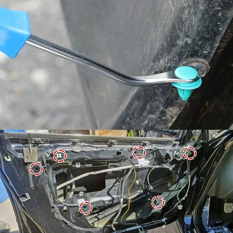 1/2/4Pcs Car Door Interior Trim Clip Panel Upholstery Fastener Clip Remover Tool Screwdriver Nail Puller E7CA Car Repair Tool