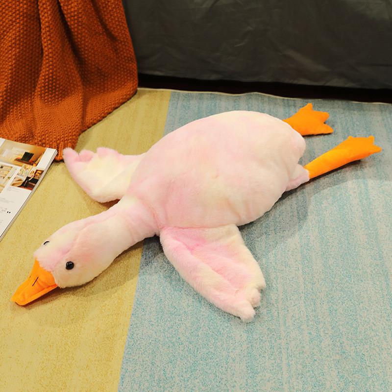 Dye Goose Tie Plush Toy Cute Cartoon Girls Sleep Companion Birthday Present