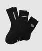 UMBRO Modified Logo Cushioned 3-Pack Crew Socks Black Ur123Csc10