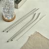 Estebanhof Stainless Steel Straw Cleaning Brush Set 30cm Straight 2P + Curved 2P + Cleaning Brush 1P