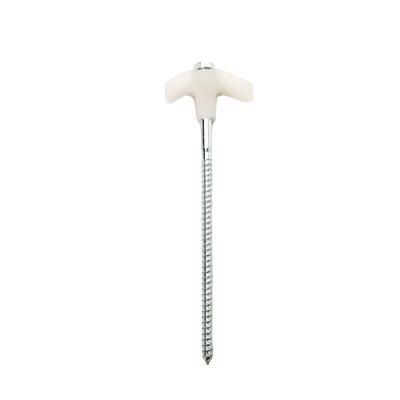 Carbon Steel Hexagonal Luminous Floor Nails Electric Screw-In Tent Pile Portable Rotatable Plastic Head Threaded Tent