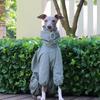 Waterproof Dog Raincoat Italy Greyhound Whippet Jacket Sun-proof Adjustable High Collar Zipper Pet Raincoat Outdoor Walkin