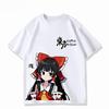 Touhou Project Cotton T-shirt Personality Clothes New Model Anime T-shirt Yearround Clothing Streetwear Short Sleeves Classic