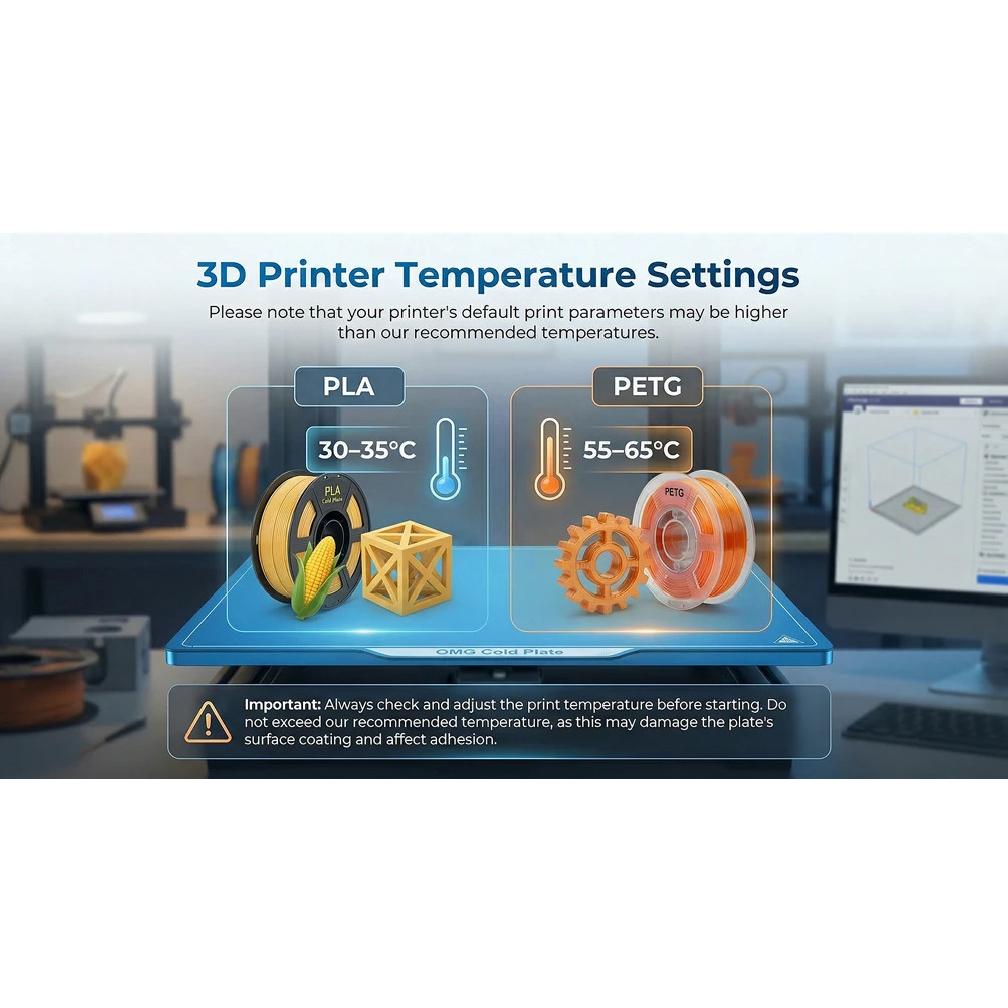 2026 New Cold Plate OMG Glacier for Anycubic Kobra S1 Build Plate Kobra 3 Cool Bed PLA PETG Strong Adhesion Kobra 3 Accessories