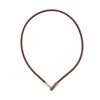 Phiten Necklace RAKUWA Magnetic Neck Chopper Square Pink Gold/Silver 40cm