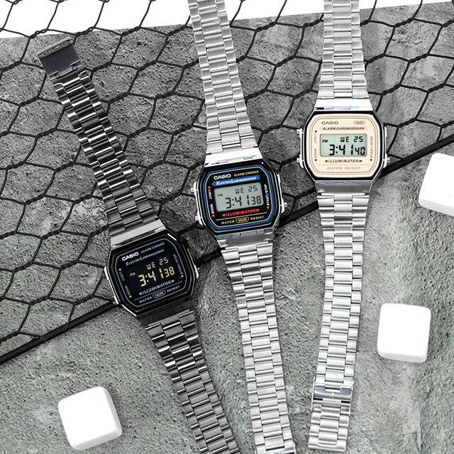 Casio A168W pánské digitální náramkové hodinky černé dostupné různé modely.