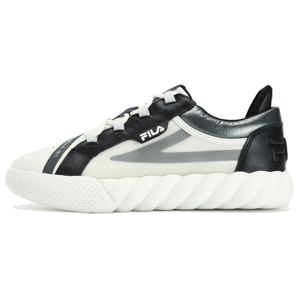 New FILA CAMPO Low Top Skateboard Shoes Men's Coconut Pulp White Black F12M333201FCB