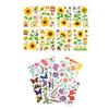 8 Sheets Spring Window Clings Butterfly Flower Hummingbird Window Decals to Prevent Bird Strikes Reusable Static Sticker for Glass Windows