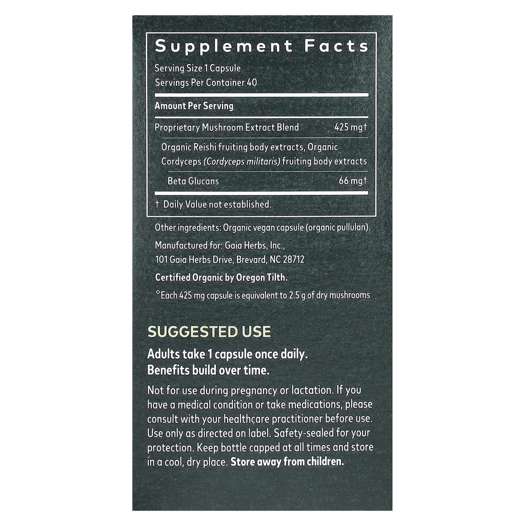 Respiratory Mushroom Blend, 40 Veggie Capsules