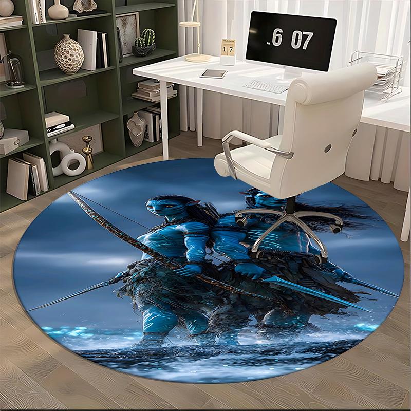 Avatar Inspired Chair Mat - Round Carpet for Home Decor, Office Use, Living Room, Bedroom, Gift Idea0195b