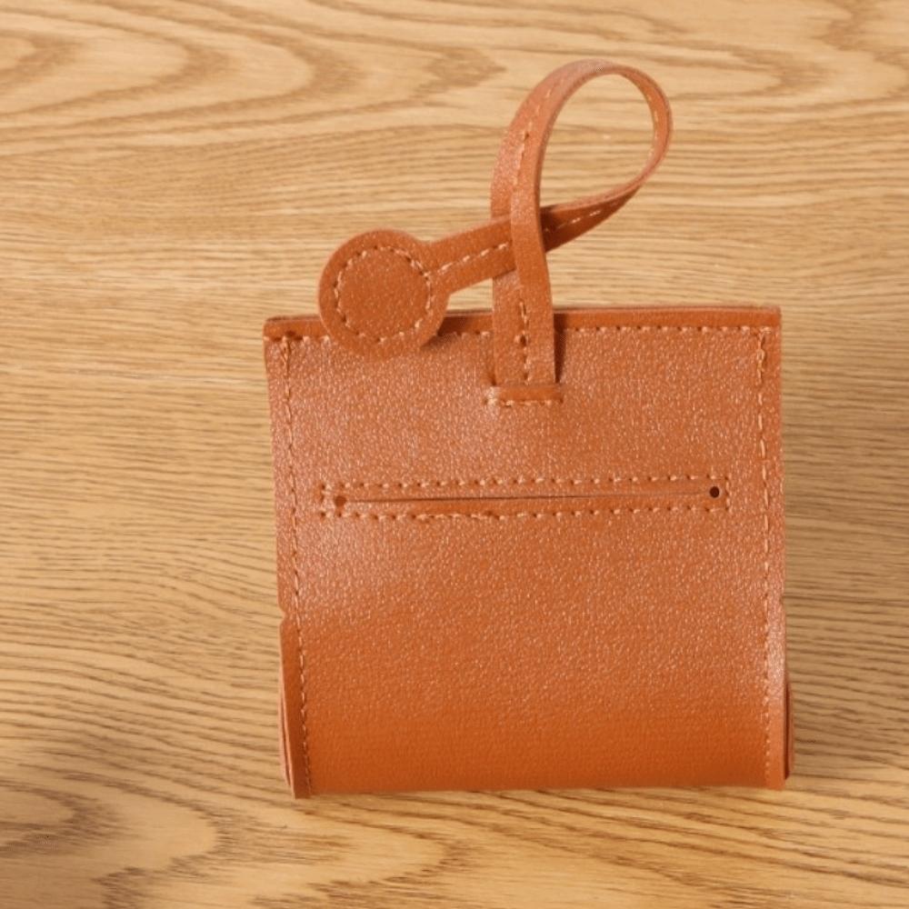 New PU Leather Dog Poop Bag Holder Retro Style Durable Waste Bag Dispenser Waterproof Garbage Bag Holder for Dog Walking