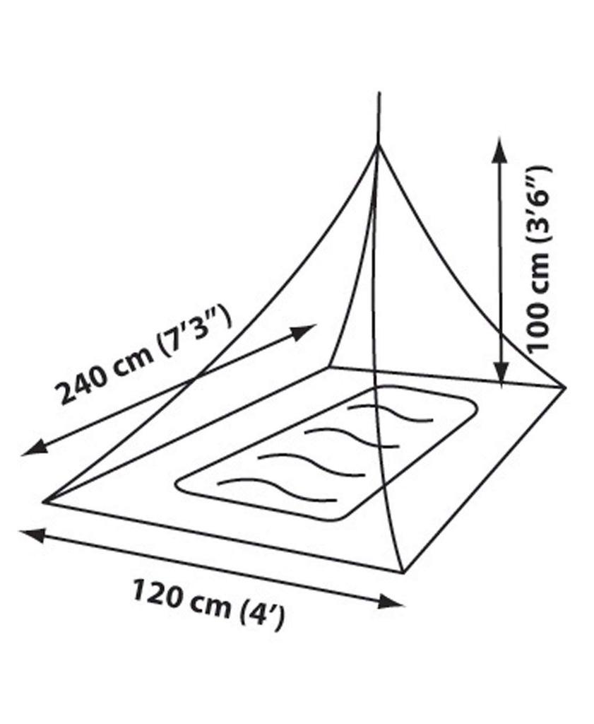 Sea to Summit Mosquito Net for 1 Person Mosquito Net Single Size 1700070
