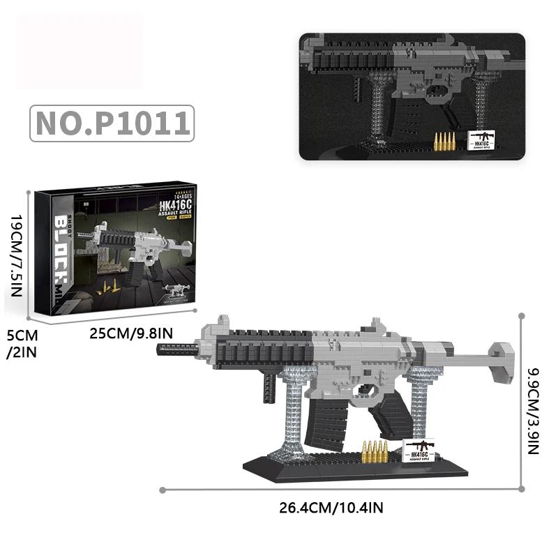 Building Blocks Toy Gun Sets Army Weapon Submachine Assembly DIY Bricks Kids Education Toys Model Holiday Gifts