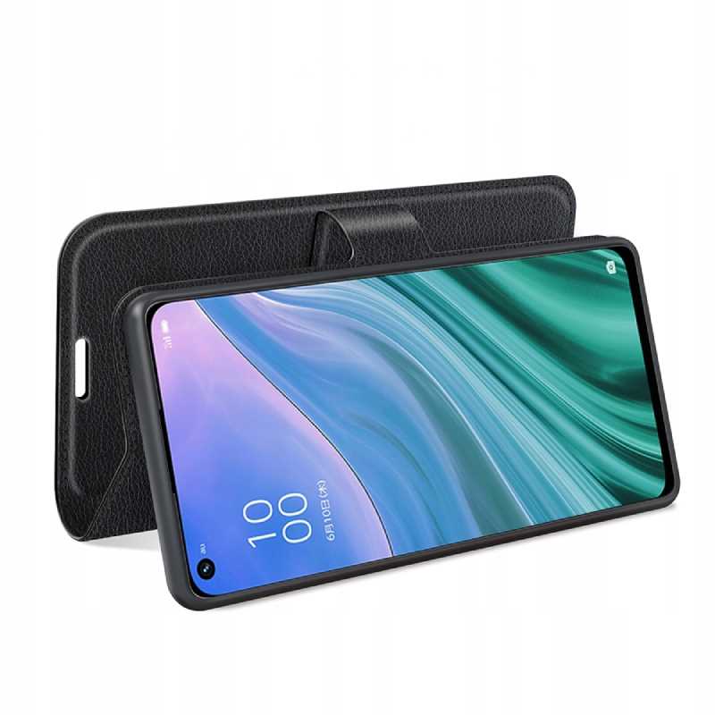 Litchi Oppo A54/A74/A93 5G Czarny