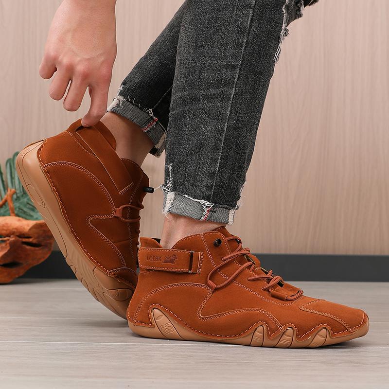Men's Retro Design sneakers New Outdoor Soft Soled Casual Shoes Breathable Summer Flat Boots Comfortable