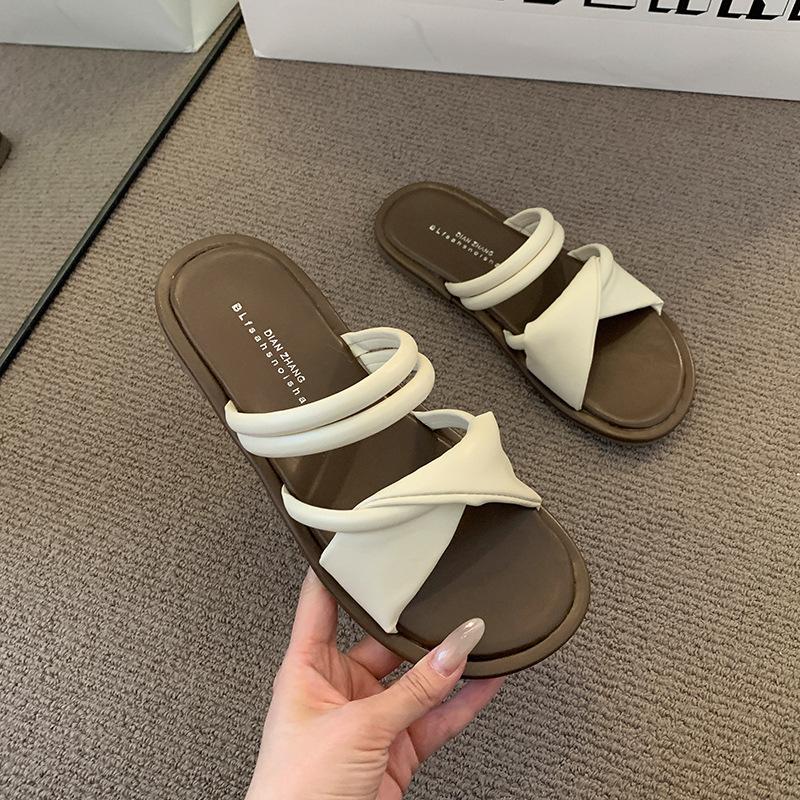 Fairy versatile flat shoes New summer wear two wear models with skirts, sandals, sandals, women