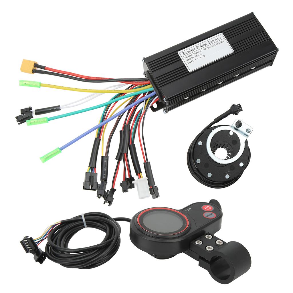24V 36V 48V 30A Sinewave Brushless Motors Controller Colorful V889 Panel Power Assist Sensor Electric Bike Conversion