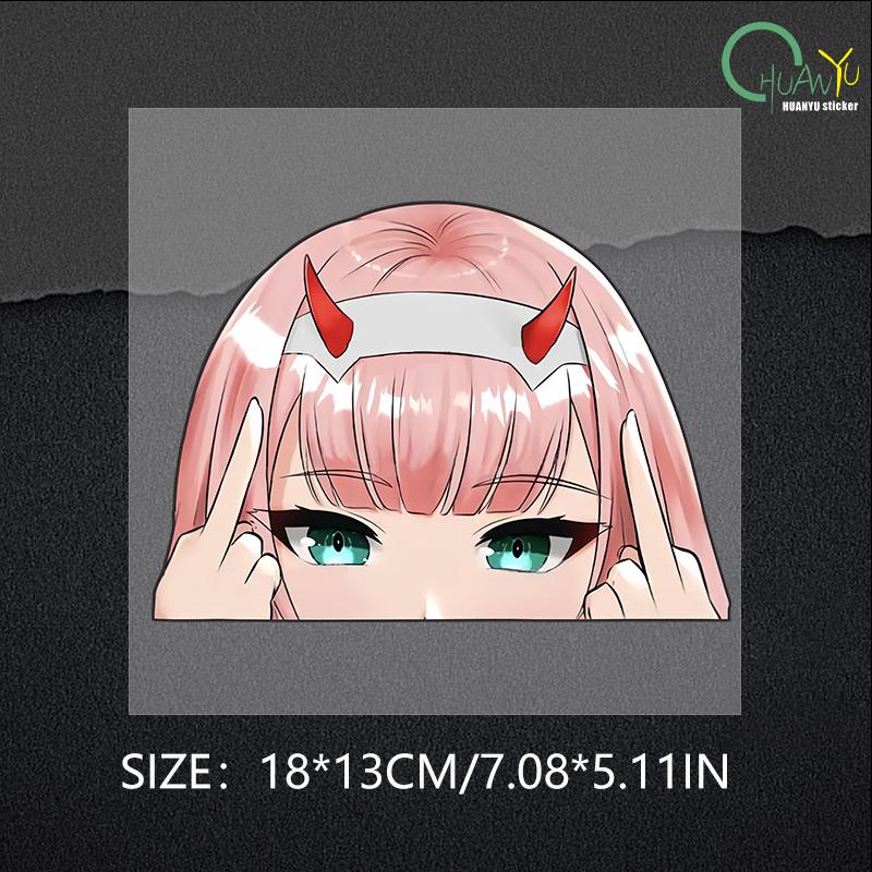 Kasi Car Sticker Cartoon Japanese Cute Girl Animation anime Auto Body Motorcycle Bumper Reflective Decal