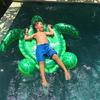 Inflatable Giant Sea Turtle Pool Float Water Raft Swimming Island Mattress for Swimming Pool Beach Party Water Bed