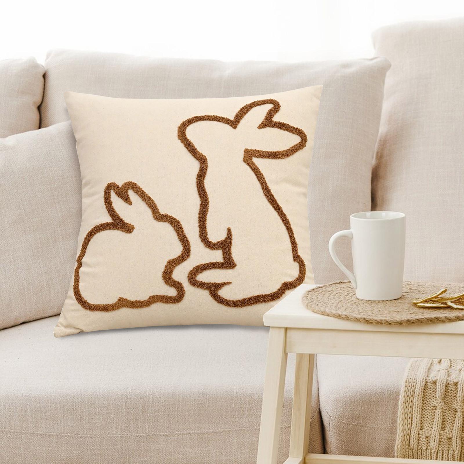 

Вышитые пасхальные элементы. Новые подушки для гостиной и спальни. Пасхальное украшение. Пасхальные наволочки.17.7*17.7 дюймов.1 шт. One Size