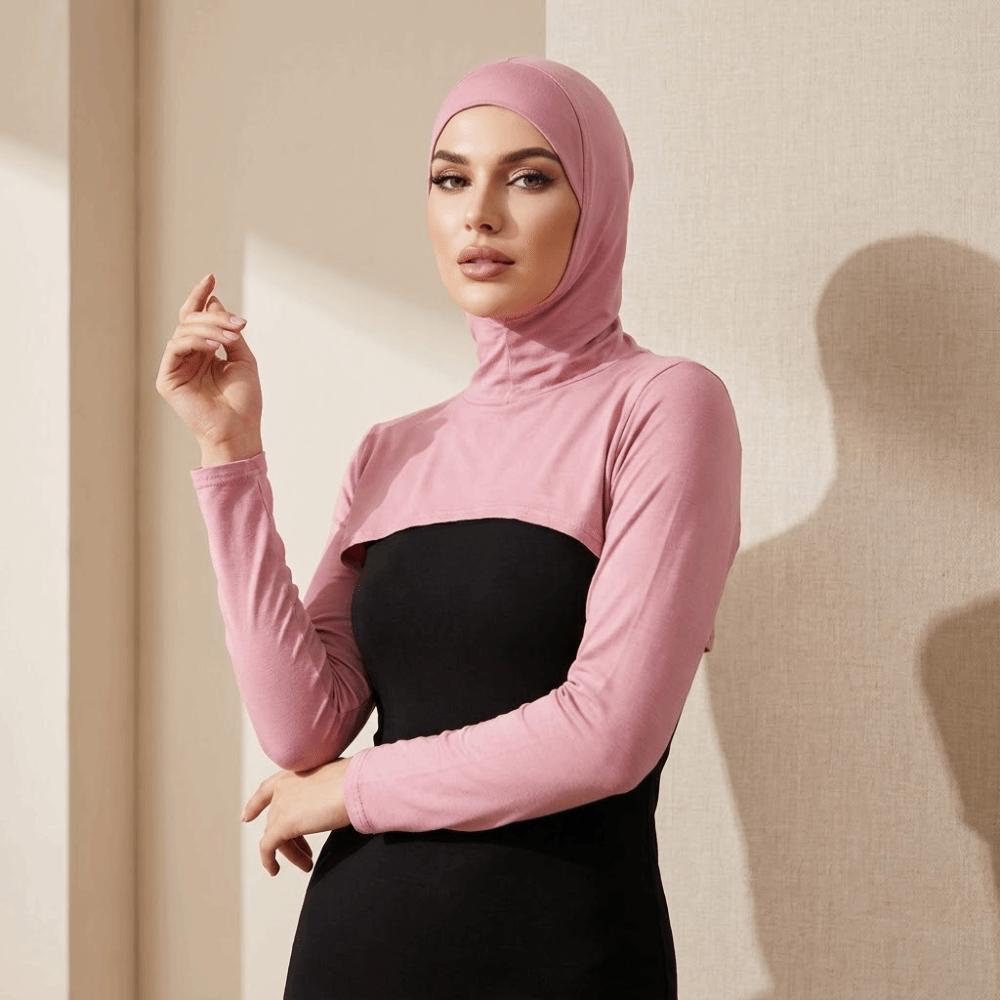 Polyester Hooded Capelet Long Arm Hijab Versatile Multi-Functional Cape Daily Wear