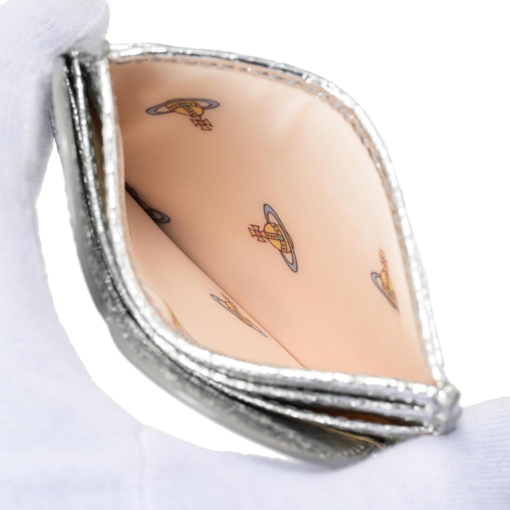 Vivienne Westwood Heart Card 54030008W L00A7 Q401 Card Case Holder, Silver, [Used]