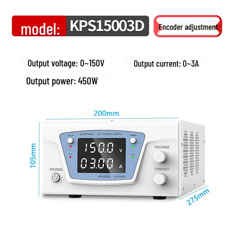 Gudao KPS15003D Programmable DC Power Supply 150V 3A - Adjustable Voltage/Current