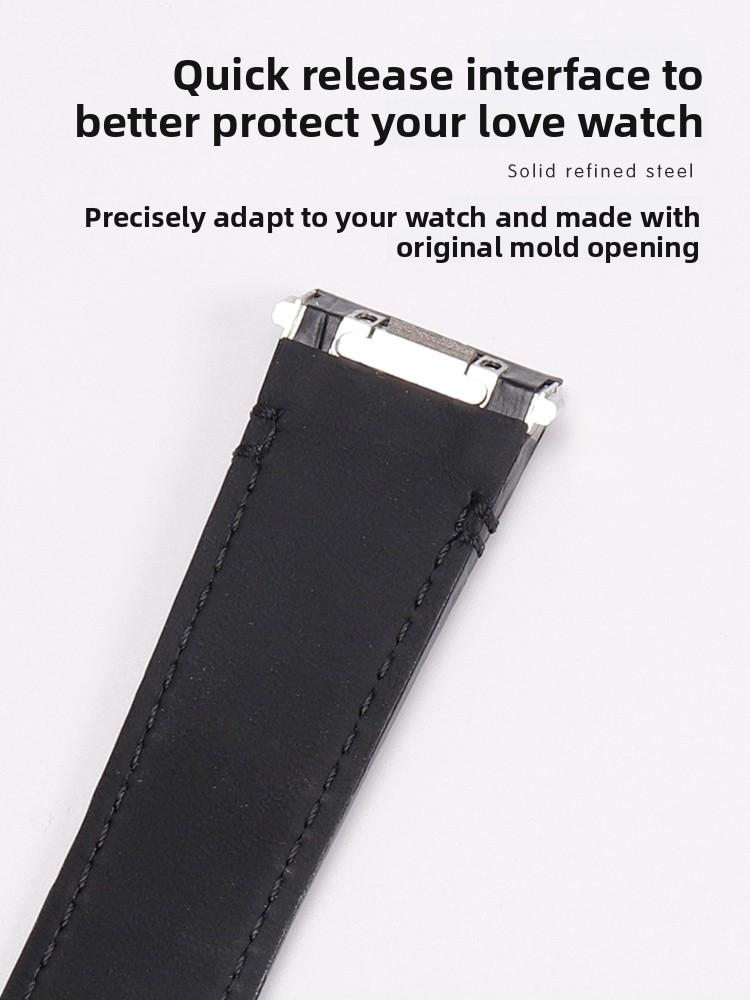 High Quality Cowhide Watch Band For Cartier Santos WSSA0010 WSSA0018 Men Women Quick Release Genuine Leather Bracelet 19mm 21mm