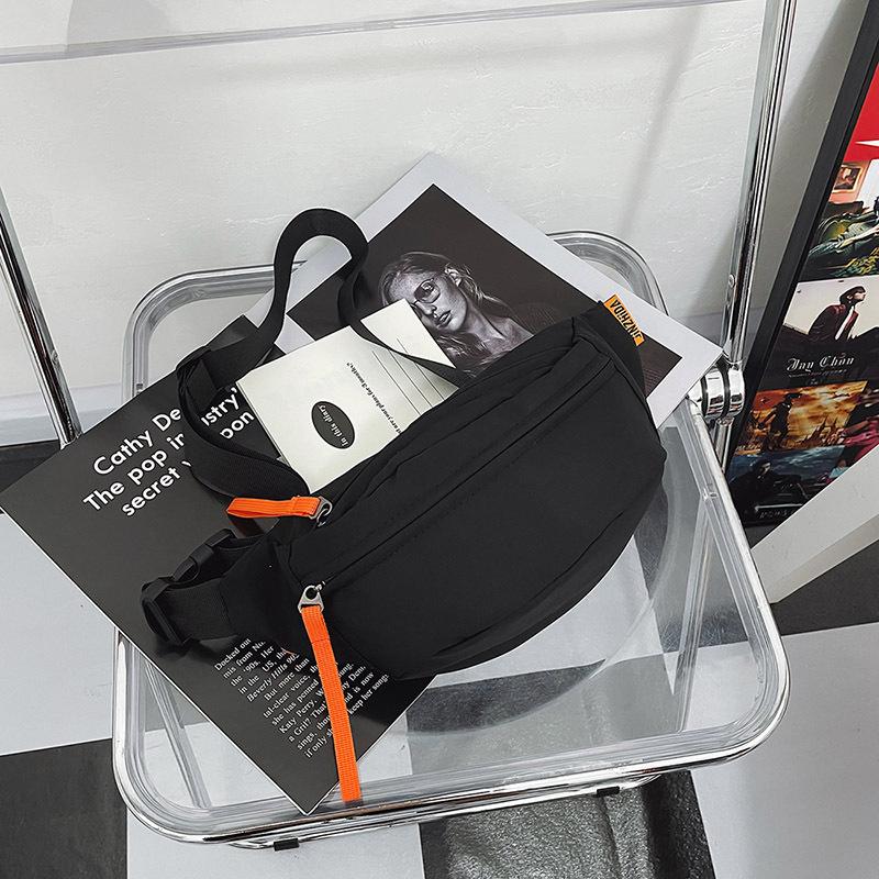 Crossbody bag men's trendy brand casual ins trendy fanny bag small satchel women's Hong Kong style shoulder bag summer versatile breast bag