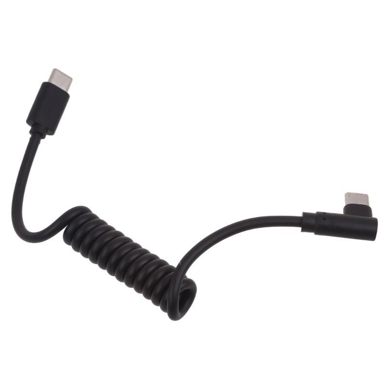 speed Type C Cable Coiled Spring Designs Cord 10Gbps Data Transfer 3A Fast Charging Suitable for Smartphones