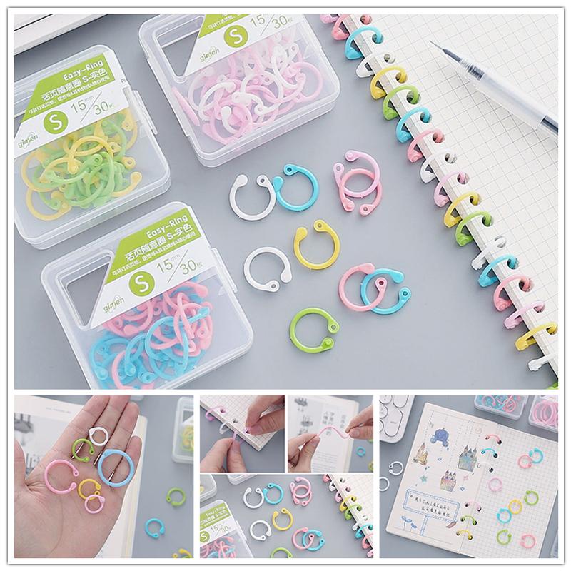 Key Rings Paper Buy 8/16/30Pcs Multifunction Circle Key Ring Binding Paper DIY Office ...