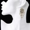 Retro Disc Engraved Multi-layer Alloy Exaggerated Earrings Fringed Manufacturer Spot Bohemian Earrings