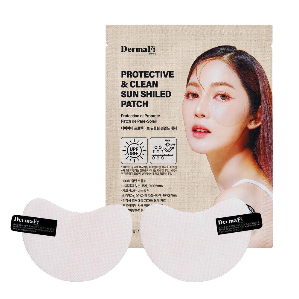 Derma Fi Breathable, Ultra-adhesive Transparent Sun Patch, Sun Shield Patch, 1 Box, 5 Servings, 0.9g (1 Pair), 5 Pieces (4.5g/including Support)