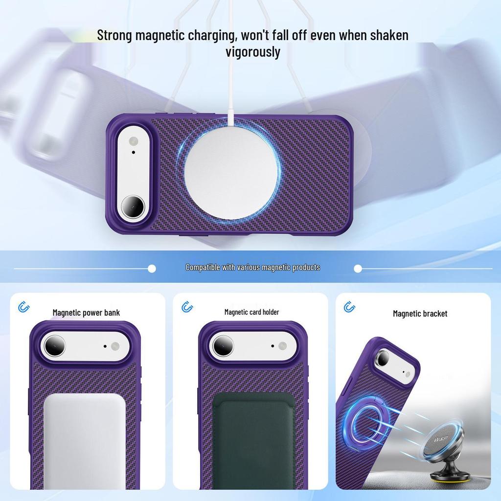 Magnetic Rotating Stand Phone Case for Apple 17 Pro Max