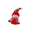 Festival Snowman Doll Ornament Plush Toy For Winter Parties Quality Cotton Plastic Materials Easy Setups Store Display