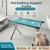 Hamaca Plegable para Aseo de Mascotas, Rejilla Anti-Arañazos para Baño de Gatos, Estación de Lavado para Mascotas, Recorte de Uñas