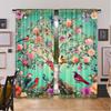 2 szt. Drzewo Życia Zasłona Wiosenna Boho Kwitnąca Zasłona Dekoracja Roślinna Wystrój Domu Odpowiednia Do Salonu Sypialni Kuchni I