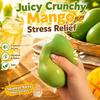 High-elastic Toy Crunchy Mango Squeeze Stress Ball, Color Changing Fidget with Crisp Sound, High Elastic Decompression for Anxiety Relief, Funny Gift