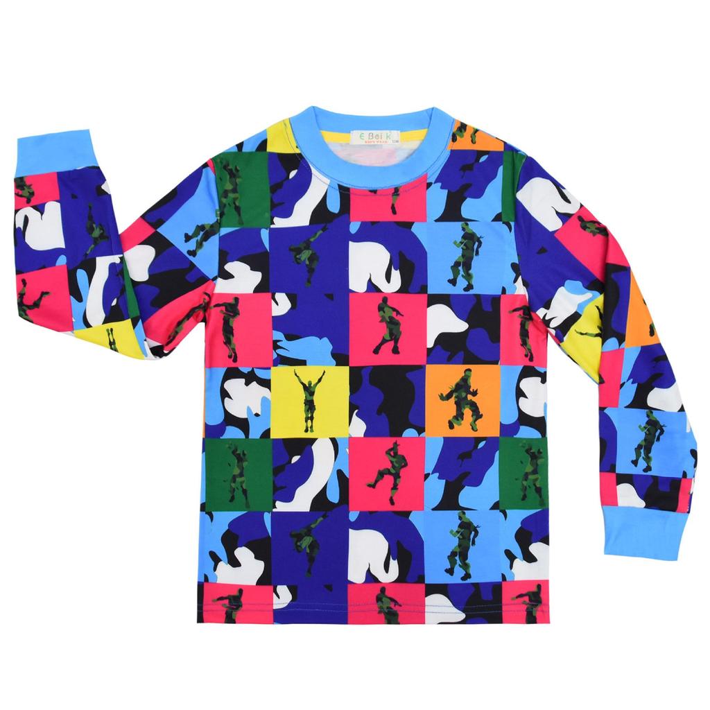 Children's Fortnite Print Long Sleeve Pajama Set