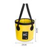 12L Faltbarer Eimer Tragbarer Outdoor-Reise Faltbarer Wassereimer Schüssel Spüle Waschtasche Autowascheimer Multifunktion für Camping