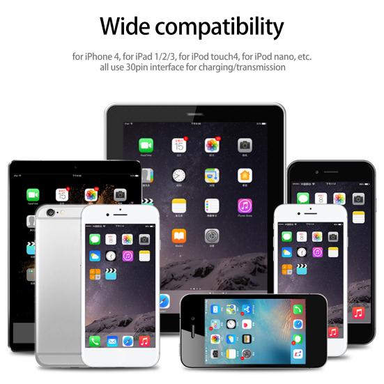 Thickened Electric Core Anti-interference Anti-bending Anti-breaking Stable Current Phone Data Cable 30pin USB